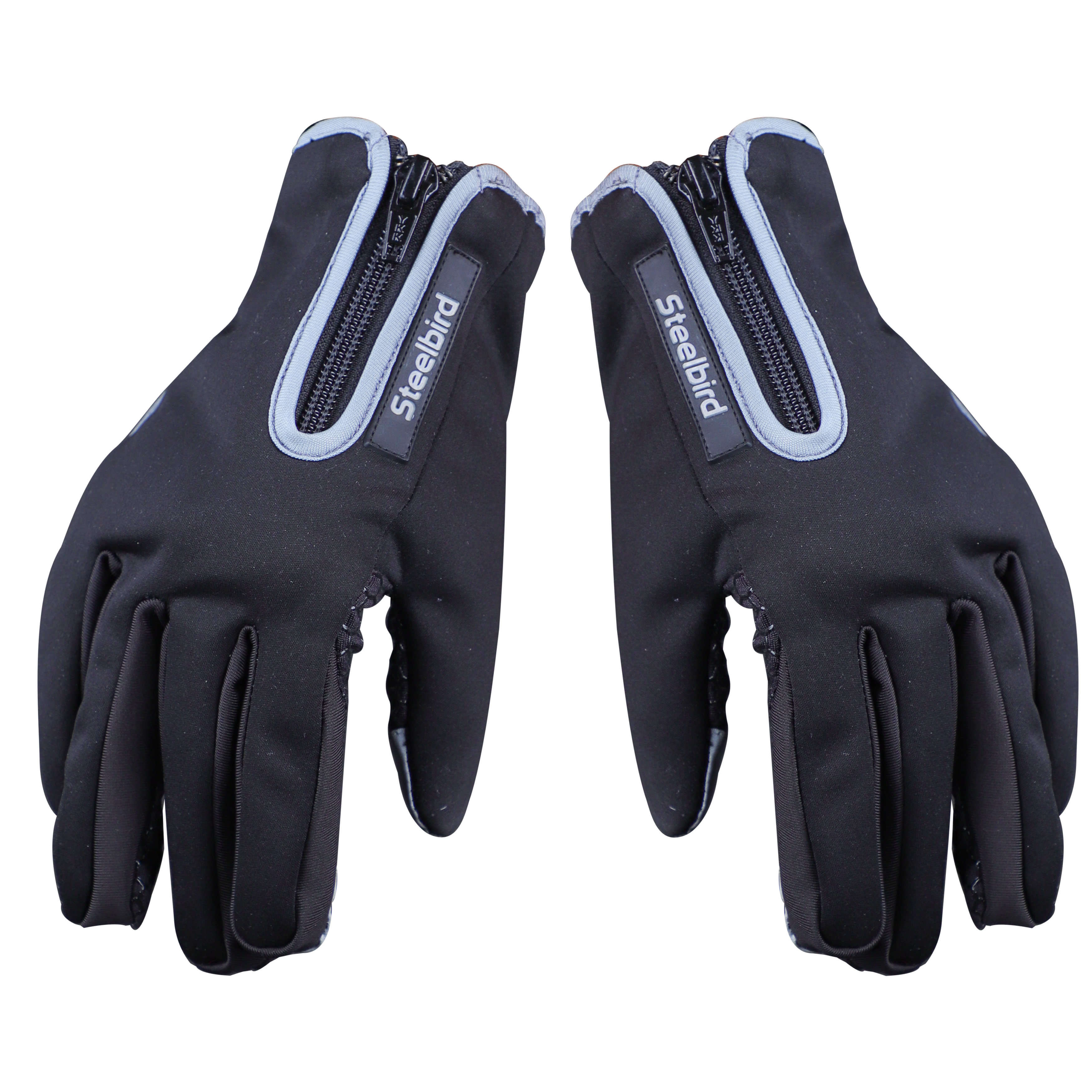 Steelbird Multi Purpose Riding / Cycling / Winter Gloves (Black)